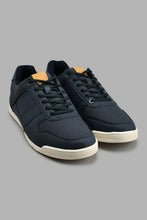 Load image into Gallery viewer, Redtag-Navy-Textured-Sneaker-Colour:Navy,-Filter:Men's-Footwear,-Men-Casual-Shoes,-New-In,-New-In-Men-FOO,-Non-Sale,-S22A,-Section:Men-Men's-