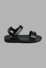 Load image into Gallery viewer, Redtag-Black-Slogan-Comfort-Sandal-Boys-Casual-Sandals,-Colour:Black,-Filter:Boys-Footwear-(3-to-5-Yrs),-New-In,-New-In-BOY-FOO,-Non-Sale,-S22A,-Section:Kidswear-Boys-3 to 5 Years