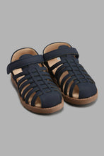 Load image into Gallery viewer, Redtag-Navy-Fisherman-Sandal-Fisherman-Boys-3 to 5 Years