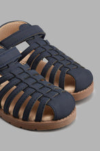 Load image into Gallery viewer, Redtag-Navy-Fisherman-Sandal-Fisherman-Boys-3 to 5 Years