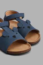Load image into Gallery viewer, Redtag-Navy-Bear-Cork-Sandal-Cork-Boys-3 to 5 Years