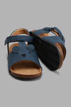 Load image into Gallery viewer, Redtag-Navy-Bear-Cork-Sandal-Cork-Boys-3 to 5 Years