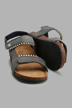 Load image into Gallery viewer, Redtag-Grey-Shark-Cork-Sandal-Cork-Boys-3 to 5 Years