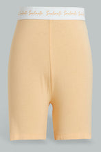 Load image into Gallery viewer, Redtag-Orange-Short-With-Printed-Waistband-Colour:Orange,-Filter:Women's-Clothing,-New-In,-New-In-Women,-Non-Sale,-S22B,-Section:Women,-Women-Shorts-Women's-