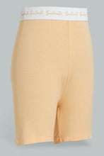 Load image into Gallery viewer, Redtag-Orange-Short-With-Printed-Waistband-Colour:Orange,-Filter:Women's-Clothing,-New-In,-New-In-Women,-Non-Sale,-S22B,-Section:Women,-Women-Shorts-Women's-