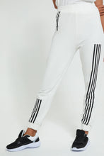 تنزيل الصورة على معرض الصور، Redtag-White-Active-Jogger-With-Placement-Stripes-Joggers-Women's-0