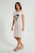 Load image into Gallery viewer, Redtag-Pink-Power-Puff-Girls-Printed-NighT-Shirt-Nightshirts-Women's-