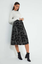 Load image into Gallery viewer, Redtag-Black-Printed-Pleated-Skirt-Celebrity-Skirts,-Colour:Black,-Filter:Women's-Clothing,-New-In,-New-In-LDC,-Non-Sale,-S22A,-Section:Women-Women's-
