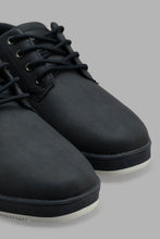 Load image into Gallery viewer, Redtag-Navy-Textured-Plimsoll-Plimsolls-Men's-