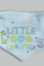 تنزيل الصورة على معرض الصور، Redtag-Blue-Little-Dreamer-2-Pack-Bibs-Bibs-Baby-0 to 12 Months