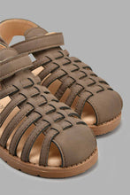 Load image into Gallery viewer, Redtag-Brown-Fisherman-Sandal-Fisherman-Boys-3 to 5 Years
