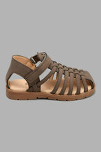 Load image into Gallery viewer, Redtag-Brown-Fisherman-Sandal-Fisherman-Boys-3 to 5 Years