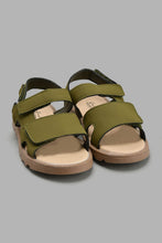 Load image into Gallery viewer, Redtag-Green-Cork-Sandal-Cork-Boys-3 to 5 Years