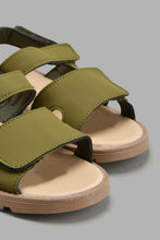 Load image into Gallery viewer, Redtag-Green-Cork-Sandal-Cork-Boys-3 to 5 Years