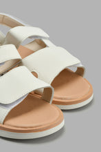 Load image into Gallery viewer, Redtag-White-Comfort-Sandal-Comfort-Senior-Boys-5 to 14 Years