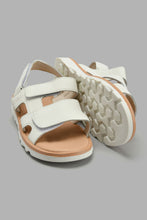 Load image into Gallery viewer, Redtag-White-Comfort-Sandal-Comfort-Senior-Boys-5 to 14 Years