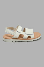 Load image into Gallery viewer, Redtag-White-Comfort-Sandal-Comfort-Senior-Boys-5 to 14 Years