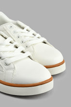 Load image into Gallery viewer, Redtag-White-Colour-Block-Sneaker-BSR-Casual-Shoes,-Colour:White,-Filter:Boys-Footwear-(5-to-14-Yrs),-New-In,-New-In-BSR-FOO,-Non-Sale,-S22A,-Section:Kidswear-Senior-Boys-5 to 14 Years