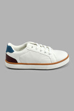 Load image into Gallery viewer, Redtag-White-Colour-Block-Sneaker-BSR-Casual-Shoes,-Colour:White,-Filter:Boys-Footwear-(5-to-14-Yrs),-New-In,-New-In-BSR-FOO,-Non-Sale,-S22A,-Section:Kidswear-Senior-Boys-5 to 14 Years