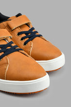 Load image into Gallery viewer, Redtag-Tan-Colour-Block-Sneaker-BSR-Casual-Shoes,-Colour:Tan,-Filter:Boys-Footwear-(5-to-14-Yrs),-New-In,-New-In-BSR-FOO,-Non-Sale,-S22A,-Section:Kidswear-Senior-Boys-5 to 14 Years