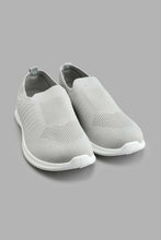Load image into Gallery viewer, Redtag-Grey-Knit-Slip-On-Colour:Grey,-Filter:Men's-Footwear,-Men-Trainers,-New-In,-New-In-Men-FOO,-Non-Sale,-S22A,-Section:Men-Men's-