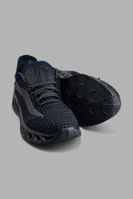 Load image into Gallery viewer, Redtag-Navy-Translucent-Sole-Knit-Sneaker-Colour:Navy,-Filter:Men's-Footwear,-Men-Trainers,-New-In,-New-In-Men-FOO,-Non-Sale,-S22A,-Section:Men-Men's-
