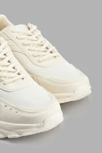 Load image into Gallery viewer, Redtag-White-Fabric-Block-Chunky-Sneaker-Chunky-Men's-