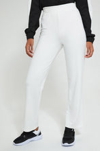 تنزيل الصورة على معرض الصور، Redtag-White-Plain-Skinny-Ponte-Active-Pant-Joggers-Women's-0