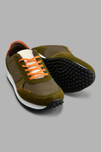 Load image into Gallery viewer, Redtag-Olive-Fabric-Block-Sneaker-Colour:Dark-Green,-Filter:Men's-Footwear,-Men-Trainers,-New-In,-New-In-Men-FOO,-Non-Sale,-S22A,-Section:Men-Men's-
