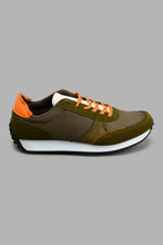 Load image into Gallery viewer, Redtag-Olive-Fabric-Block-Sneaker-Colour:Dark-Green,-Filter:Men's-Footwear,-Men-Trainers,-New-In,-New-In-Men-FOO,-Non-Sale,-S22A,-Section:Men-Men's-