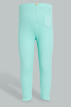تنزيل الصورة على معرض الصور، Redtag-Mint-Solid-Ribbed-Legging-Leggings-Infant-Girls-3 to 24 Months