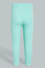 تنزيل الصورة على معرض الصور، Redtag-Mint-Solid-Ribbed-Legging-Leggings-Infant-Girls-3 to 24 Months