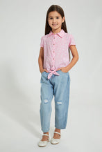 Load image into Gallery viewer, Redtag-Pink-Printed-Blouse-Blouses-Girls-2 to 8 Years