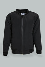 تنزيل الصورة على معرض الصور، Redtag-Black-Bomber-Jacket-With-Zipper-Jackets-Infant-Boys-3 to 24 Months