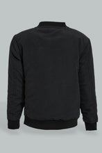 تنزيل الصورة على معرض الصور، Redtag-Black-Bomber-Jacket-With-Zipper-Jackets-Infant-Boys-3 to 24 Months