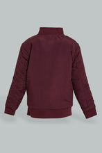 تنزيل الصورة على معرض الصور، Redtag-Burgundy-Bomber-Jacket-With-Zipper-Jackets-Infant-Boys-3 to 24 Months