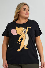 تنزيل الصورة على معرض الصور، Redtag-Character-T-Shirt-Colour:Black,-Filter:Plus-Size,-LDP-T-Shirts,-New-In,-New-In-LDP,-Non-Sale,-S22A,-Section:Women,-TBL-Women's-