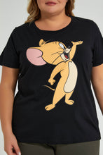 تنزيل الصورة على معرض الصور، Redtag-Character-T-Shirt-Colour:Black,-Filter:Plus-Size,-LDP-T-Shirts,-New-In,-New-In-LDP,-Non-Sale,-S22A,-Section:Women,-TBL-Women's-
