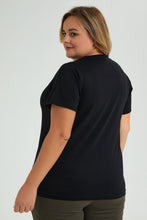 تنزيل الصورة على معرض الصور، Redtag-Character-T-Shirt-Colour:Black,-Filter:Plus-Size,-LDP-T-Shirts,-New-In,-New-In-LDP,-Non-Sale,-S22A,-Section:Women,-TBL-Women's-