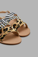 Load image into Gallery viewer, Redtag-Cream-Multi-Strap-Sandal-Sandals-Senior-Girls-5 to 14 Years
