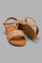 تنزيل الصورة على معرض الصور، Redtag-San-Braided-Strap-Sandal-Slingbacks-Girls-3 to 5 Years