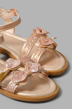 Load image into Gallery viewer, Redtag-Copper-Bow-Detail-Sandal-Casual-Sandals-Girls-3 to 5 Years