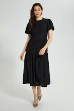 Load image into Gallery viewer, Redtag-Green-Tiered-Rib-Dress-Dresses-Women's-