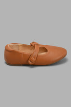 Load image into Gallery viewer, Redtag-Brown-T-Bar-Ballerina-Ballerinas-Girls-3 to 5 Years