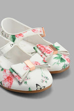 Load image into Gallery viewer, Redtag-White-Floral-Print-Ballerina-Ballerinas-Girls-3 to 5 Years