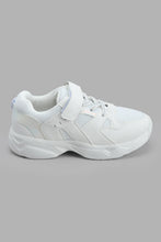 Load image into Gallery viewer, Redtag-Cream-Velcro-Strap-Trainer-Sneakers-Girls-3 to 5 Years