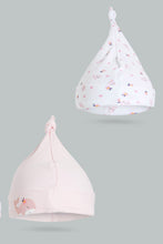 تنزيل الصورة على معرض الصور، Redtag-Pink-Best-Fins-Ever-2-Pack-Hats-Hats-Baby-0 to 12 Months