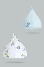 تنزيل الصورة على معرض الصور، Redtag-Blue-Little-Dreamer-2-Pack-Hats-Hats-Baby-0 to 12 Months