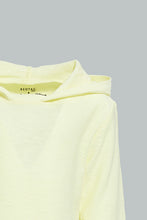 Load image into Gallery viewer, Redtag-Yellow-Hoody-Slub-Tshirt-Hooded-Infant-Boys-3 to 24 Months