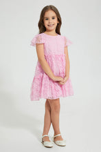 تنزيل الصورة على معرض الصور، Redtag-Lace-Dress-Colour:Pink,-Filter:Girls-(2-to-8-Yrs),-Girls-Dresses,-New-In,-New-In-GIR,-Non-Sale,-S22B,-Section:Kidswear-Girls-2 to 8 Years